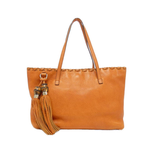 Gucci Orange Leather Tote Bag ()