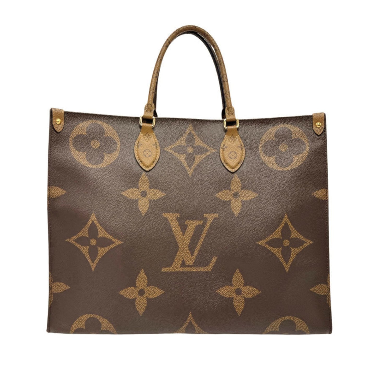 Louis Vuitton Monogram Reverse Brown Coated Canvas Handbag Shoulder Bag ()
