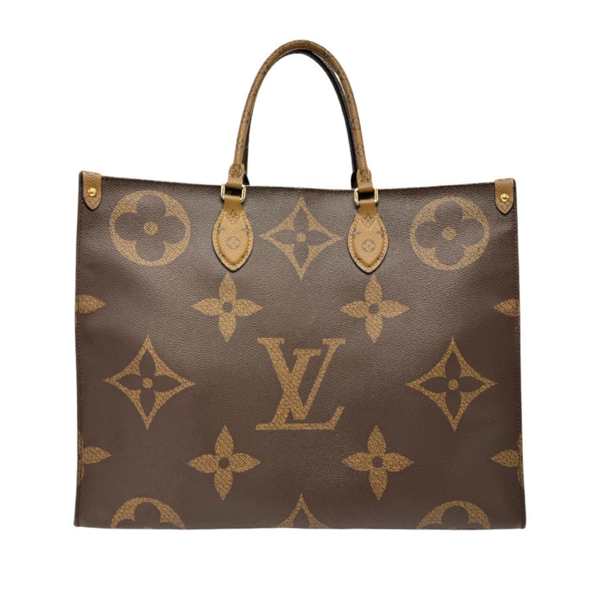 Louis Vuitton Monogram Reverse Brown Coated Canvas Handbag Shoulder Bag ()