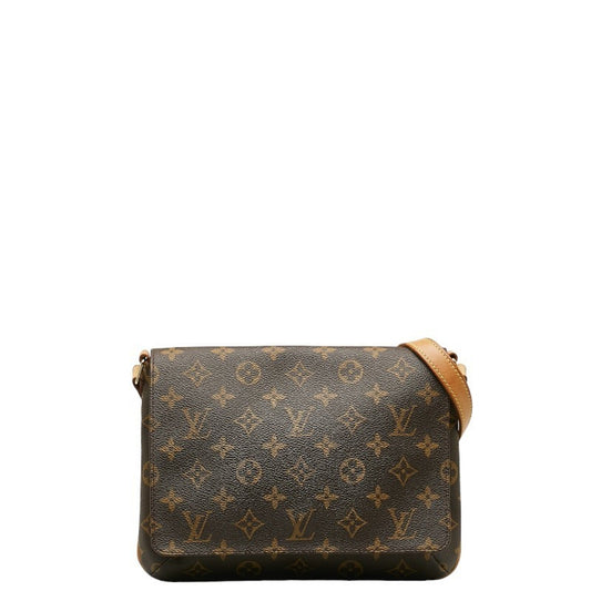 Louis Vuitton Brown Pvc Leather Shoulder Bag ()