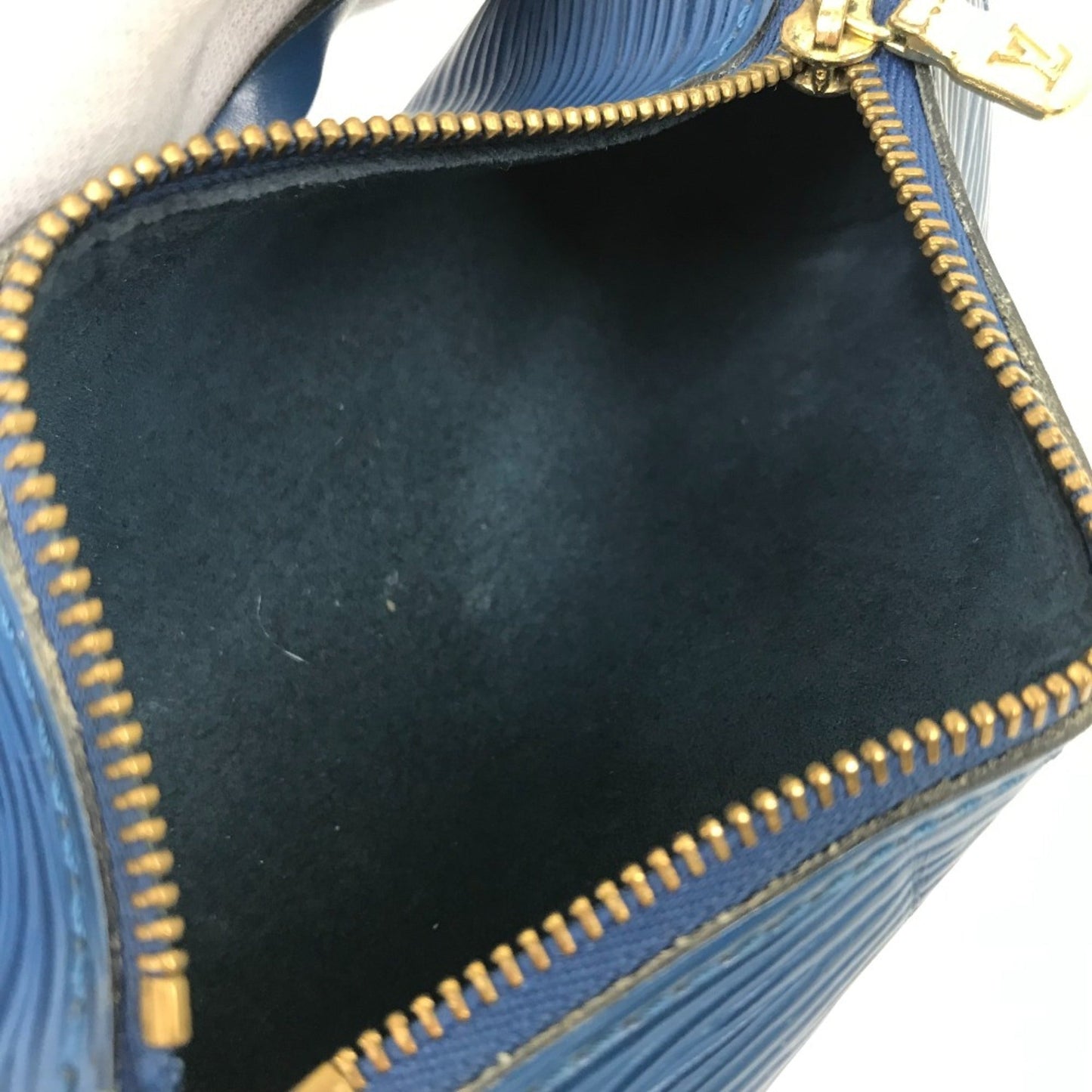 Louis Vuitton Blue Leather Shoulder Bag