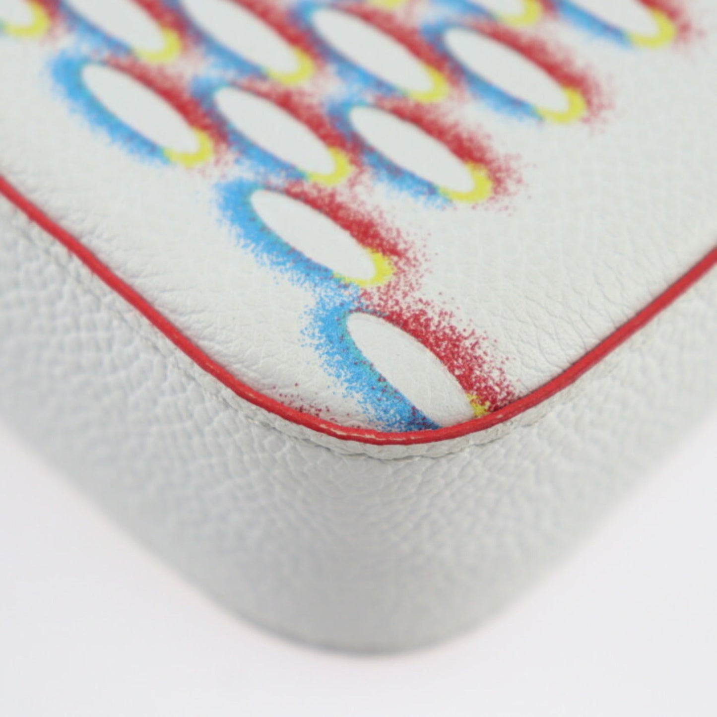 Louis Vuitton Blanc Multi-Color White Leather Shoulder Bag