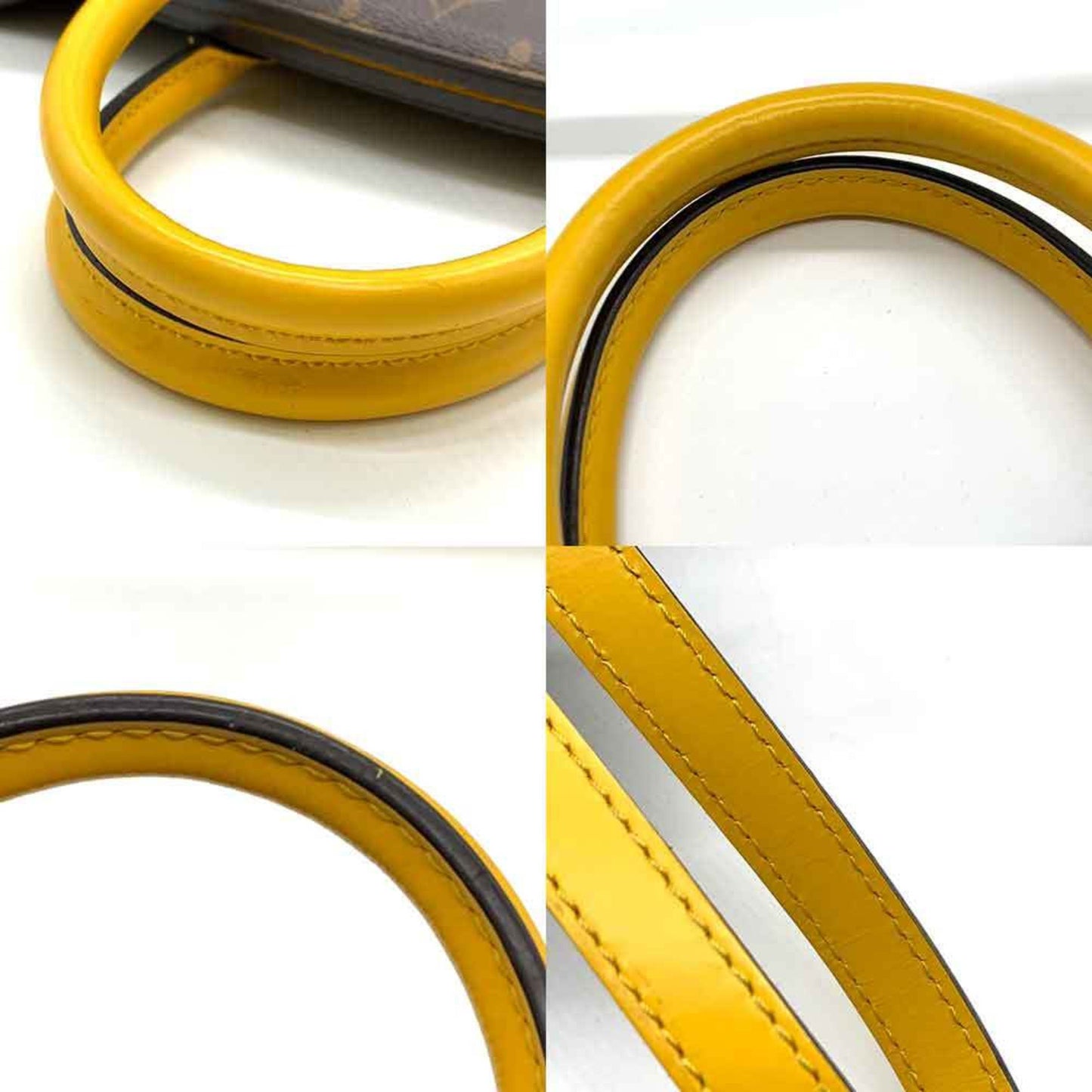 Louis Vuitton Brown Monogram Yellow Monogram Handbag Shoulder Bag