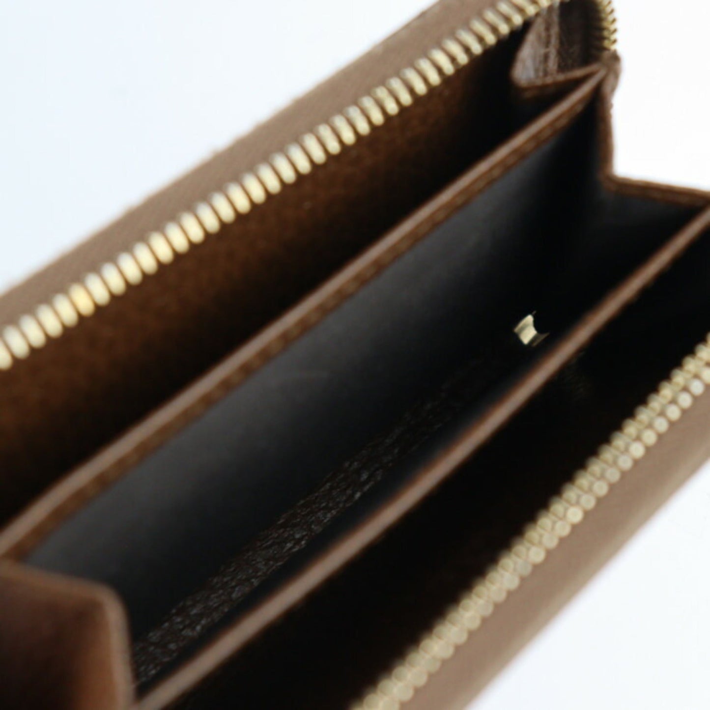 Gucci Gucci Swing Brown Leather Coin Purse/Coin Case