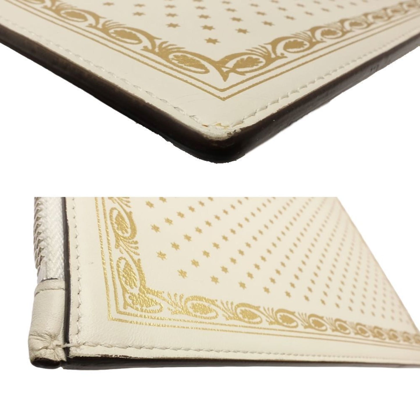 Gucci Ivory Leather Clutch Bag
