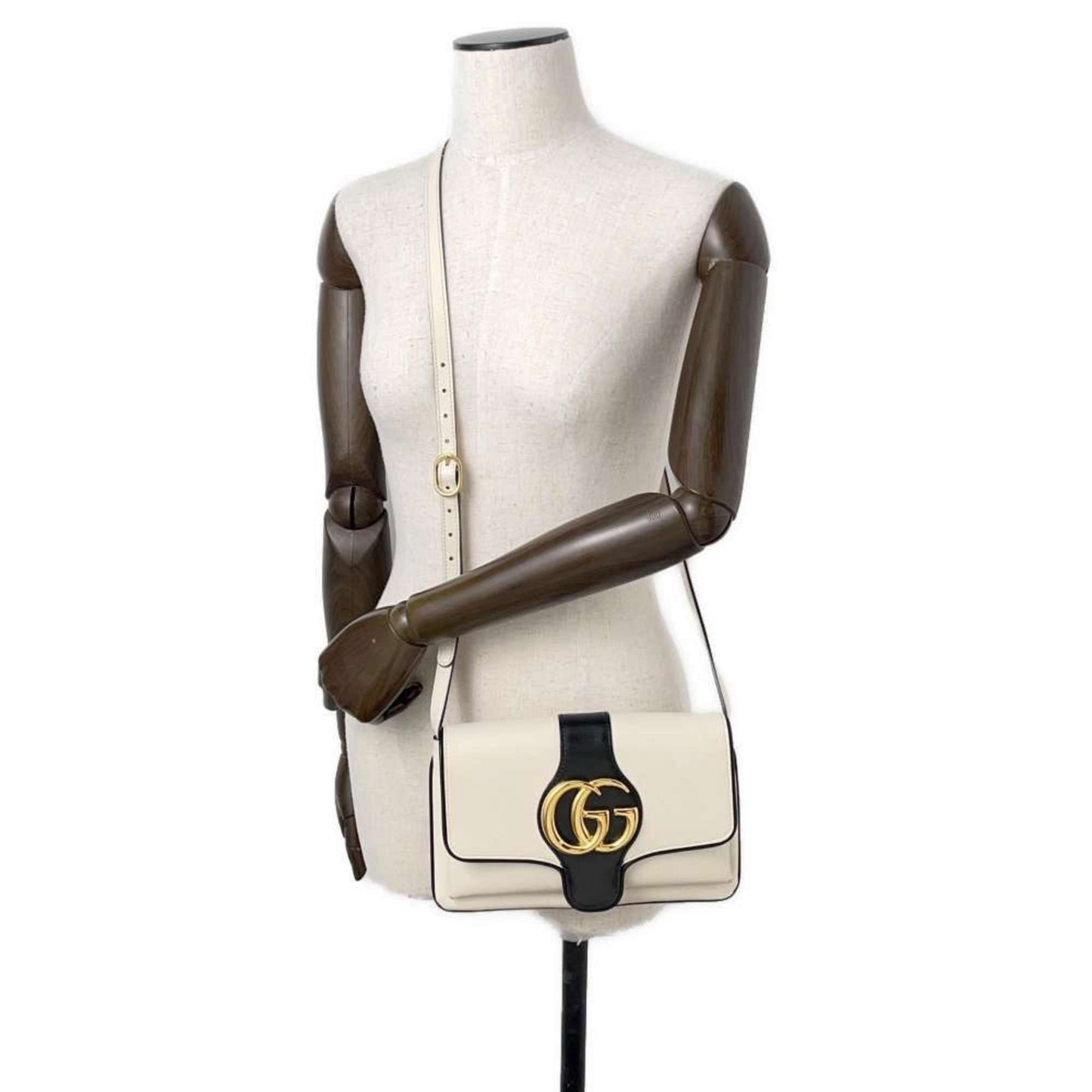Gucci White Leather Shoulder Bag