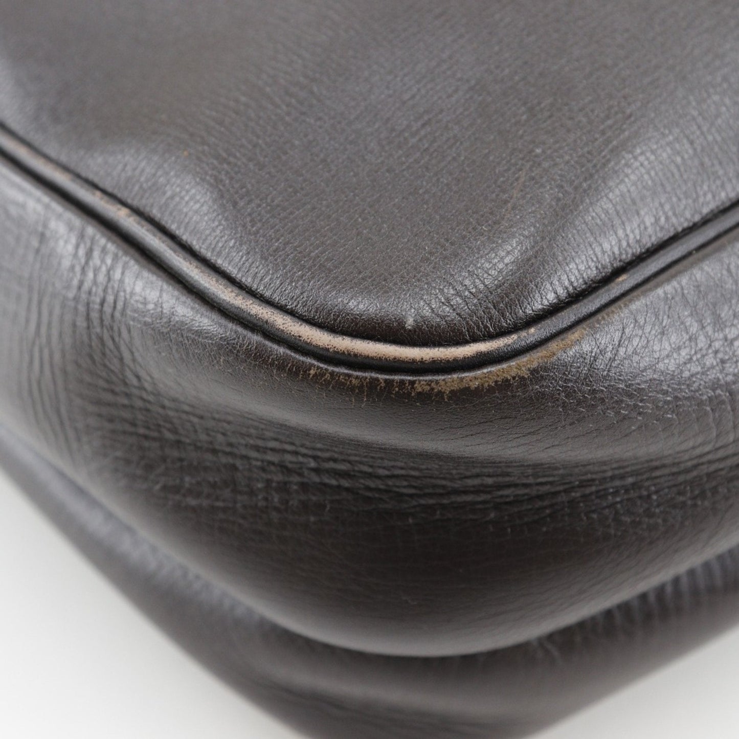 Louis Vuitton Brown Coffee Leather Shoulder Bag