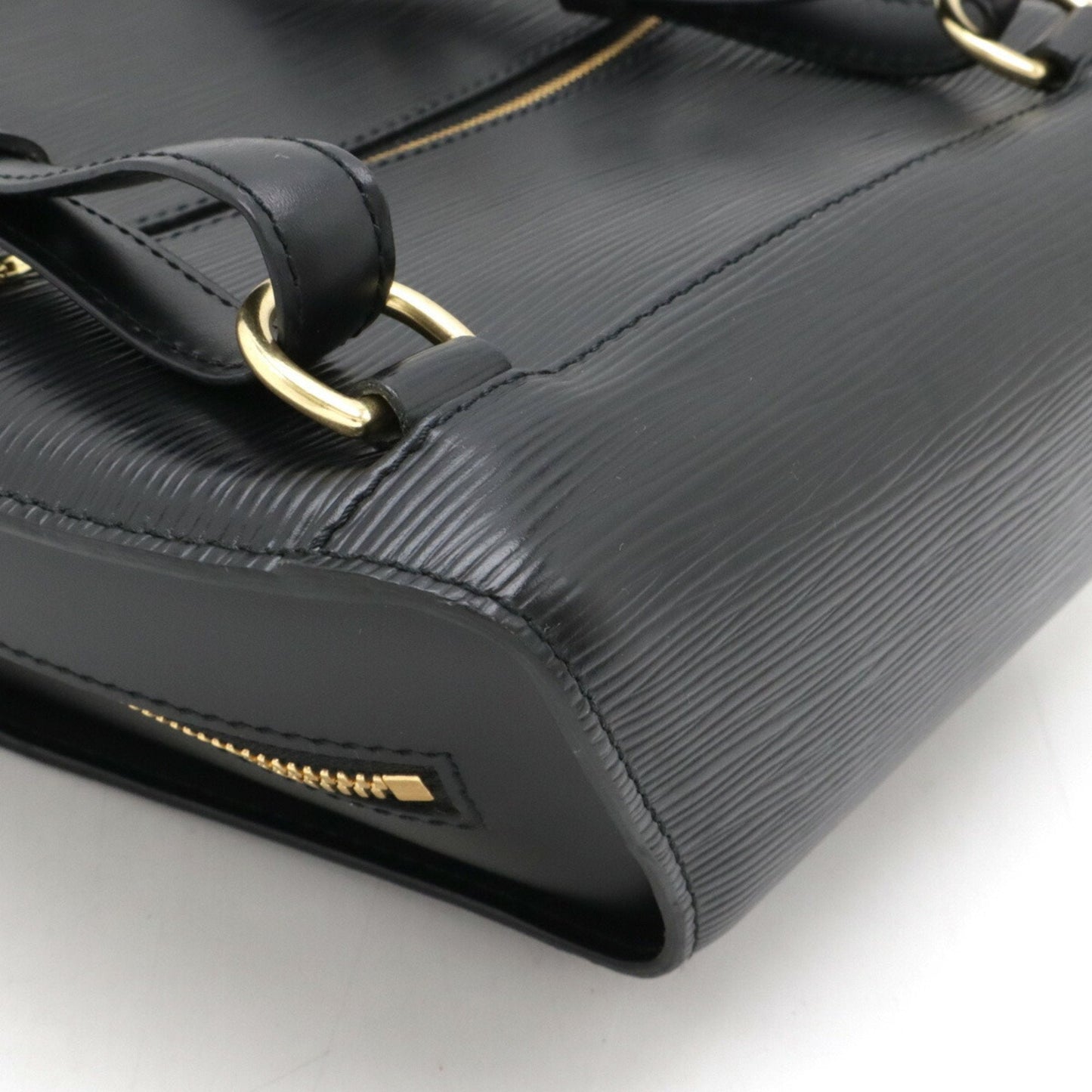 Louis Vuitton Black Noir Epi Leather Backpack