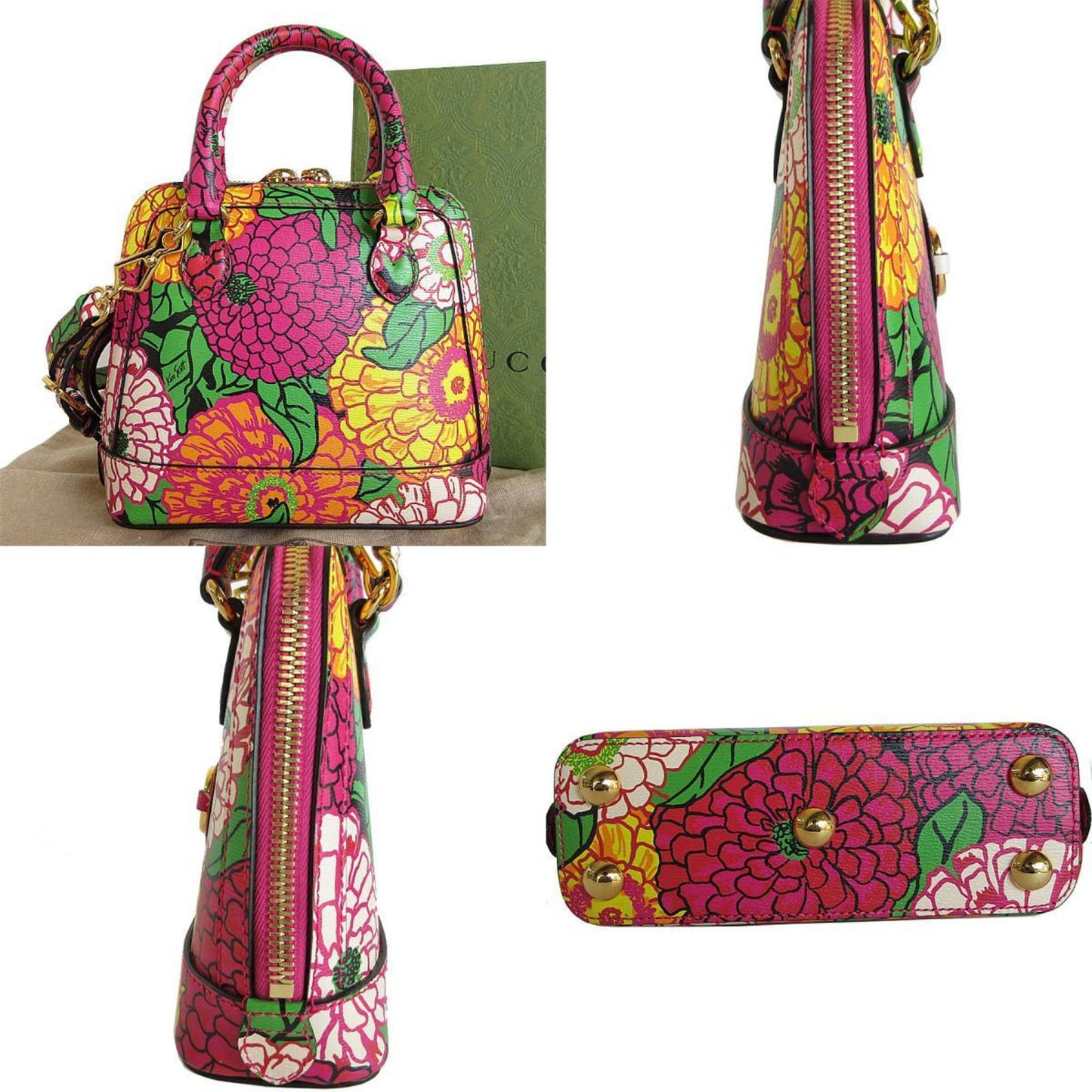 Gucci Multi-Color Leather Handbag Shoulder Bag