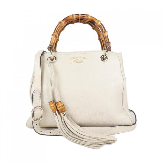 Gucci Off-White Leather Handbag ()