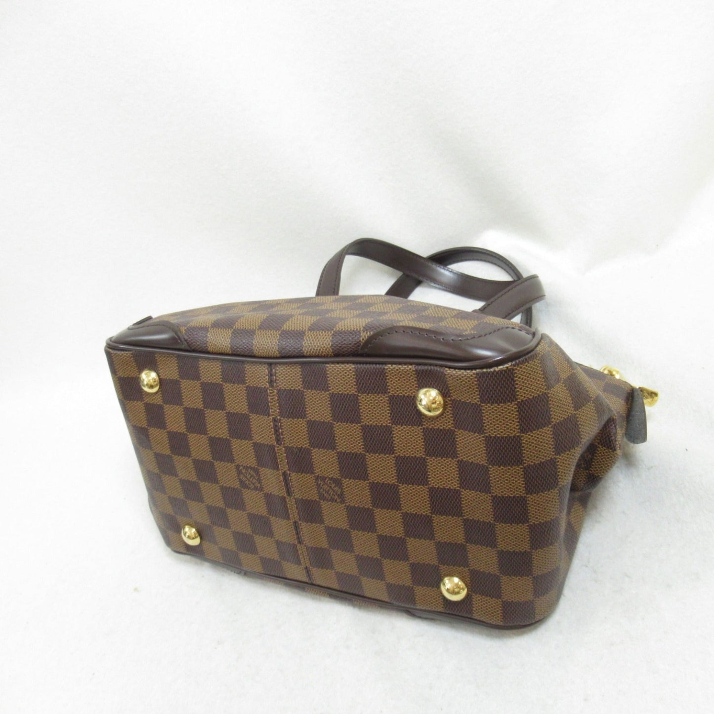Louis Vuitton Brown Coated Canvas Damier Azur Pvc Shoulder Bag