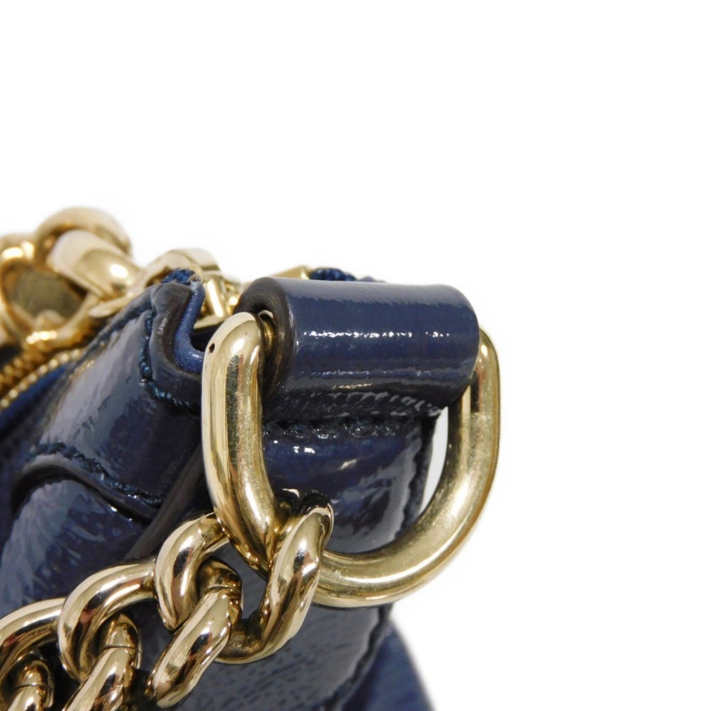 Gucci Soho Navy Patent Leather Shoulder Bag
