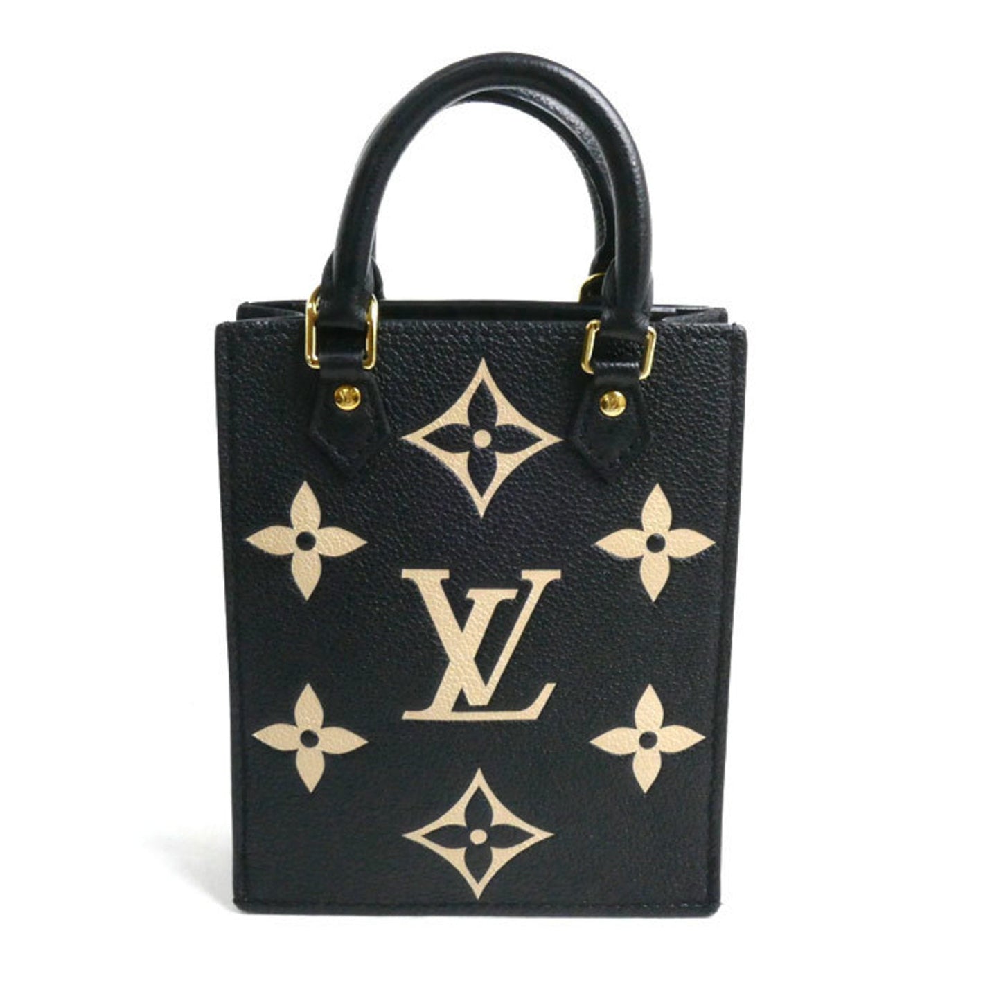 Louis Vuitton Beige Black Monogram Empreinte Shoulder Bag