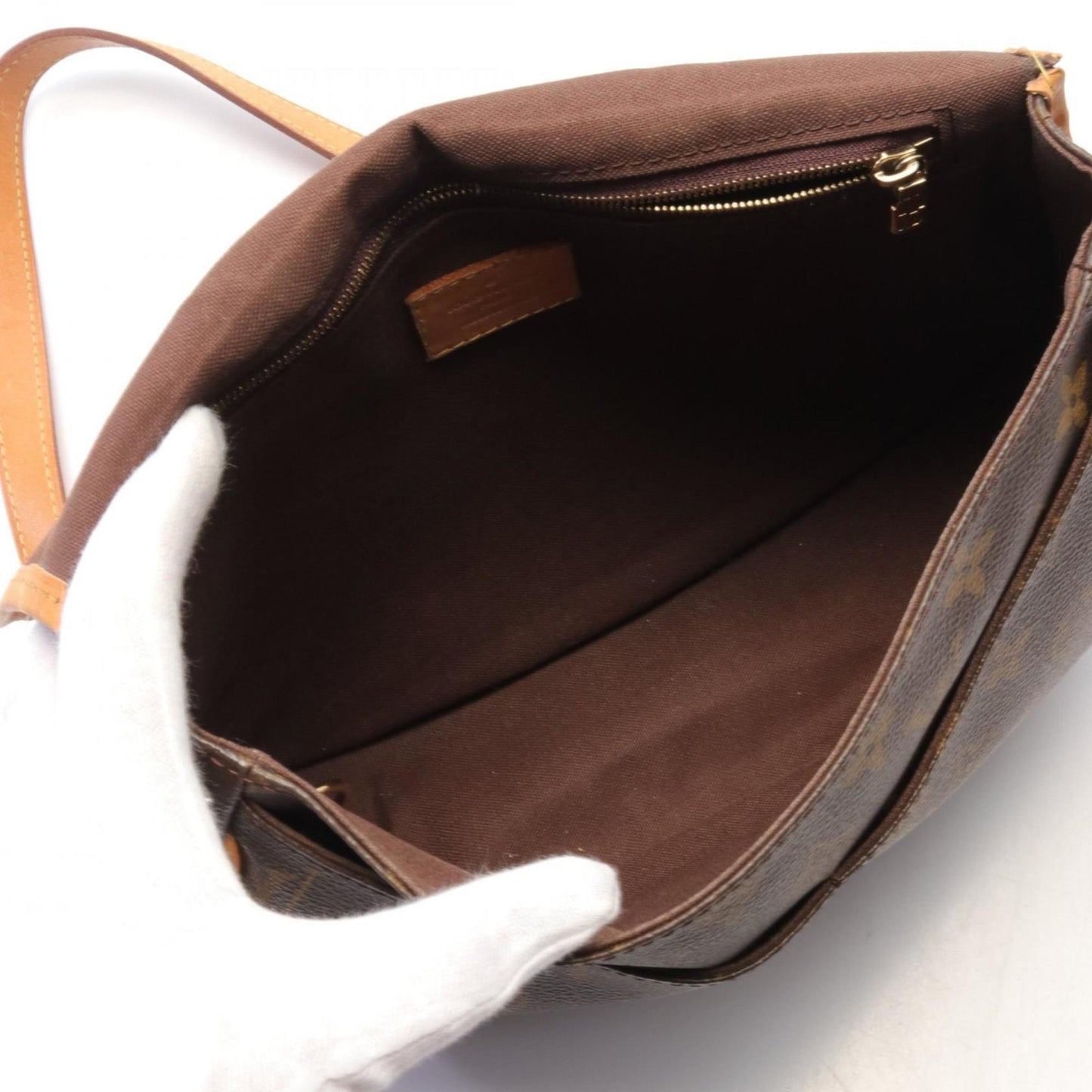 Louis Vuitton Monogram Brown Pvc Leather Shoulder Bag