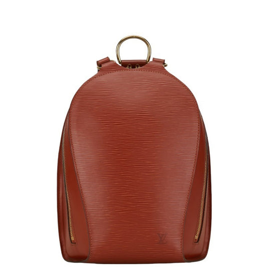 Louis Vuitton Brown Leather Backpack ()