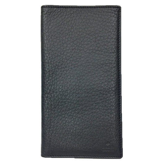 Gucci Black Leather Long Bill Wallet (Bi-Fold) ()