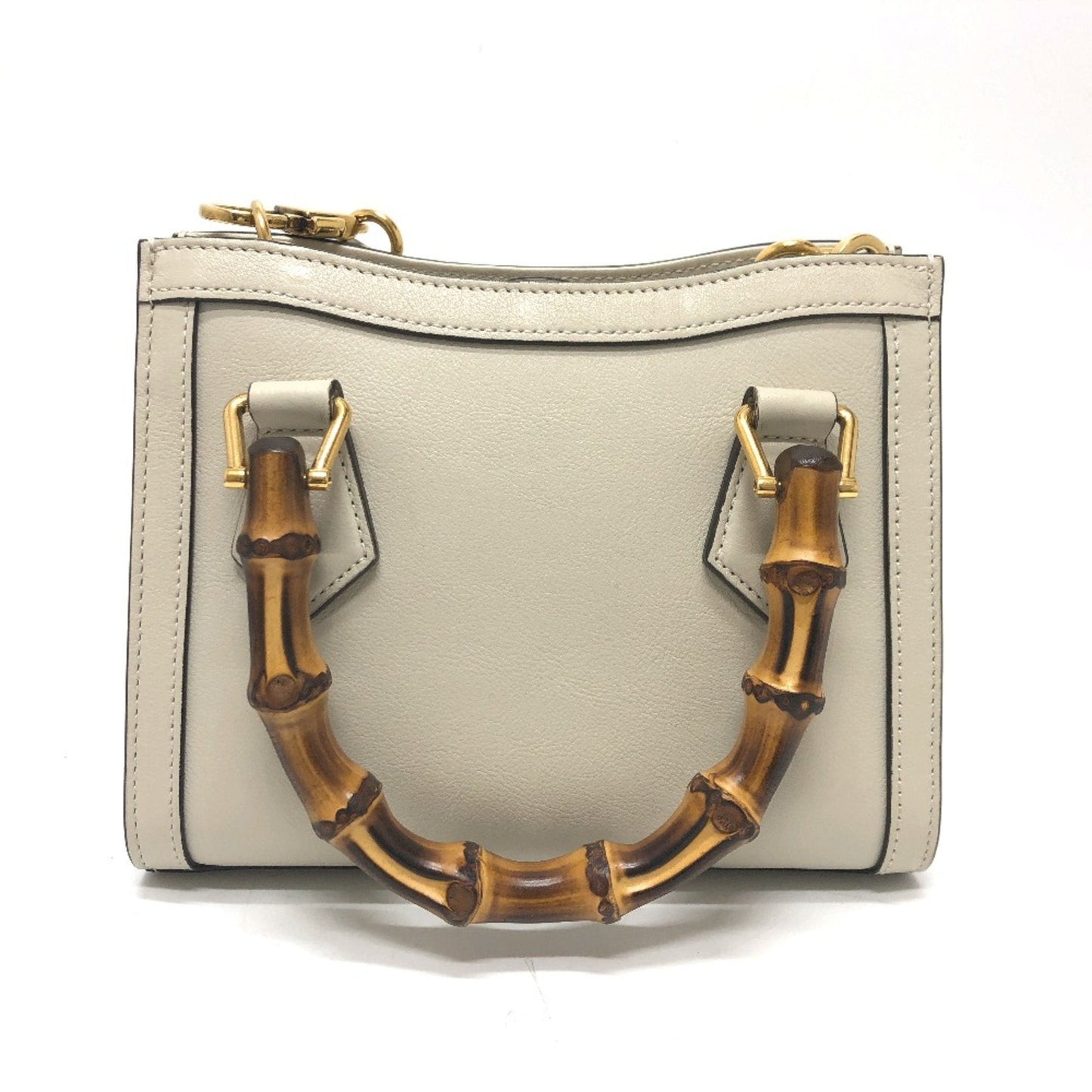 Gucci White Leather Shoulder Bag