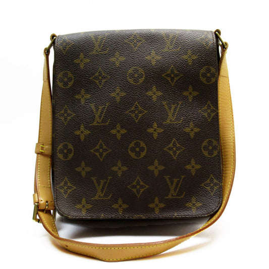 Louis Vuitton Brown Monogram Canvas Shoulder Bag ()