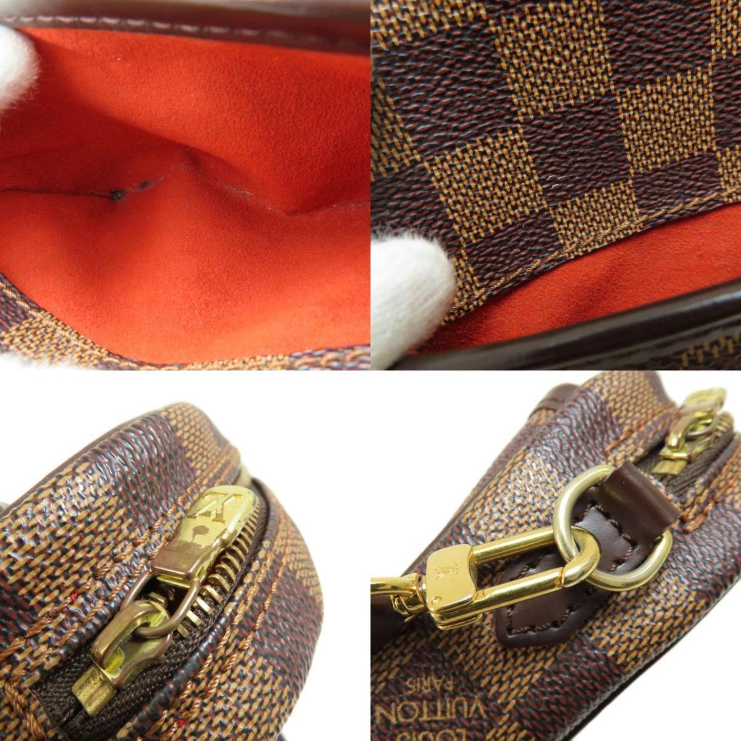 Louis Vuitton Damier Brown Damier Canvas Ebene Damier Canvas Pochette Shoulder Bag