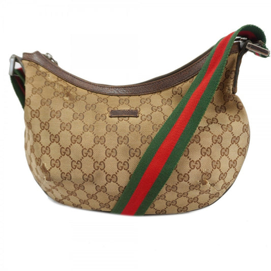 Gucci Brown Canvas Shoulder Bag ()