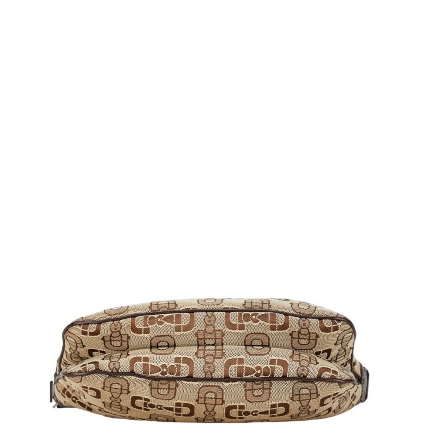 Gucci Beige Brown Canvas Leather Handbag Shoulder Bag