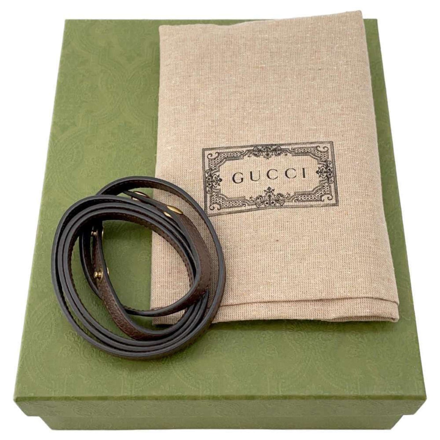 Gucci Brown Pvc Leather Shoulder Bag
