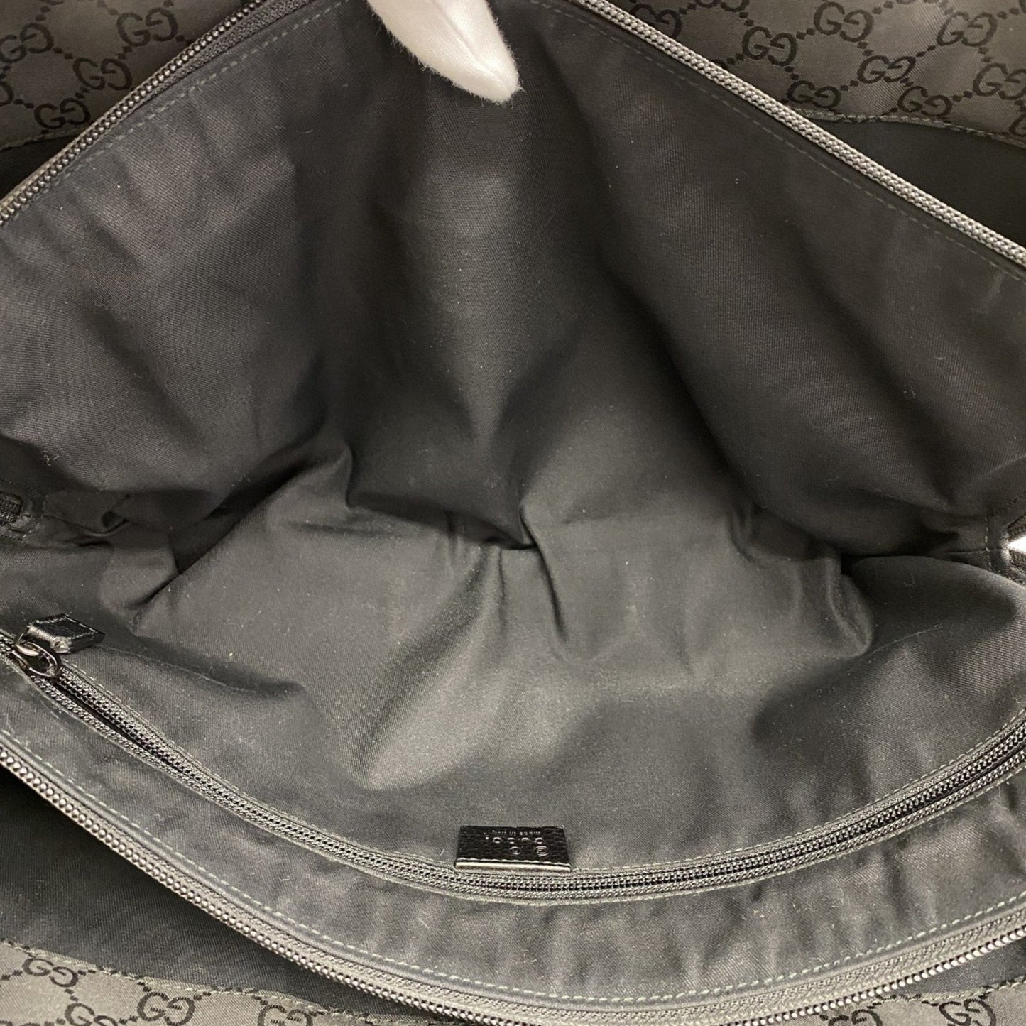 Gucci Black Nylon Tote Bag