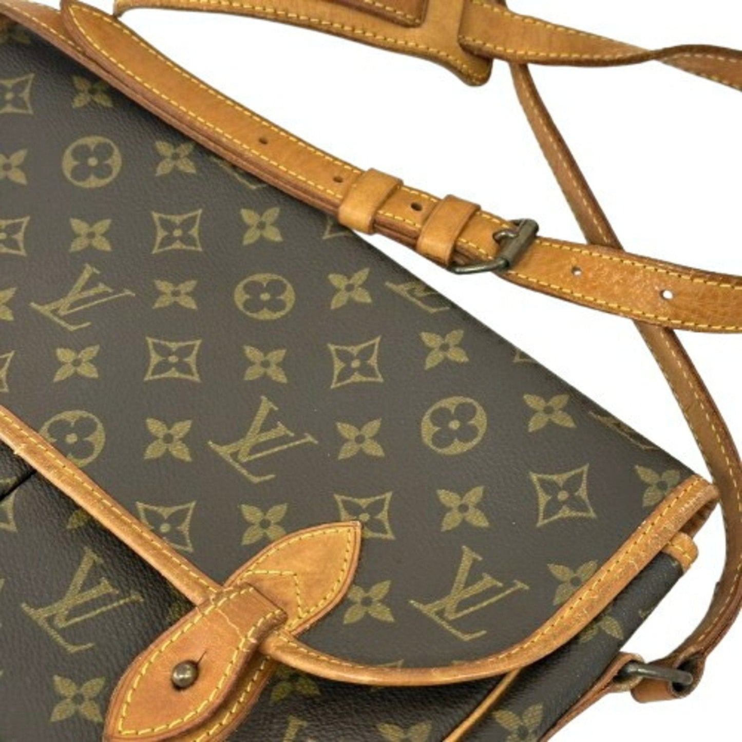 Louis Vuitton Monogram Brown Coated Canvas Shoulder Bag