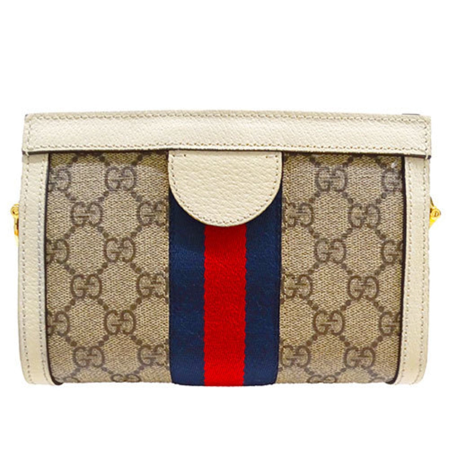Gucci Beige Ivory Pvc Pochette Shoulder Bag