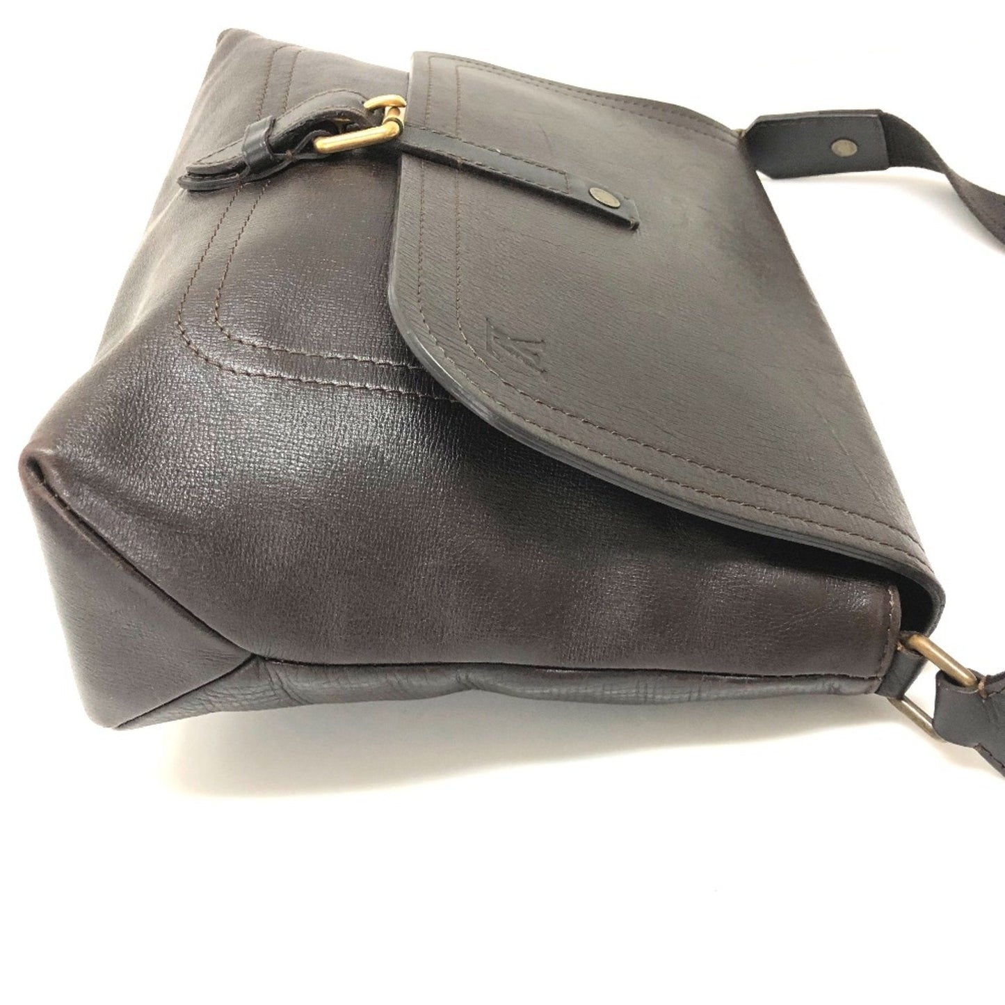 Louis Vuitton Brown Leather Shoulder Bag