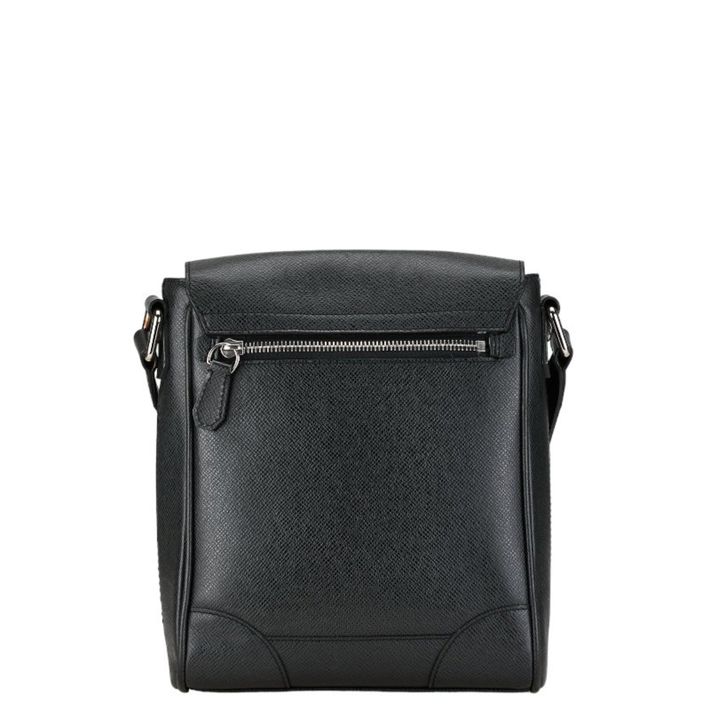 Louis Vuitton Taiga Ardoise Black Leather Shoulder Bag