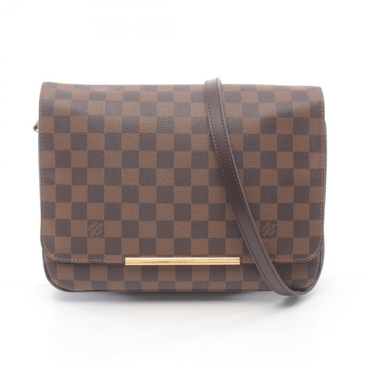 Louis Vuitton Brown Pvc Leather Shoulder Bag ()