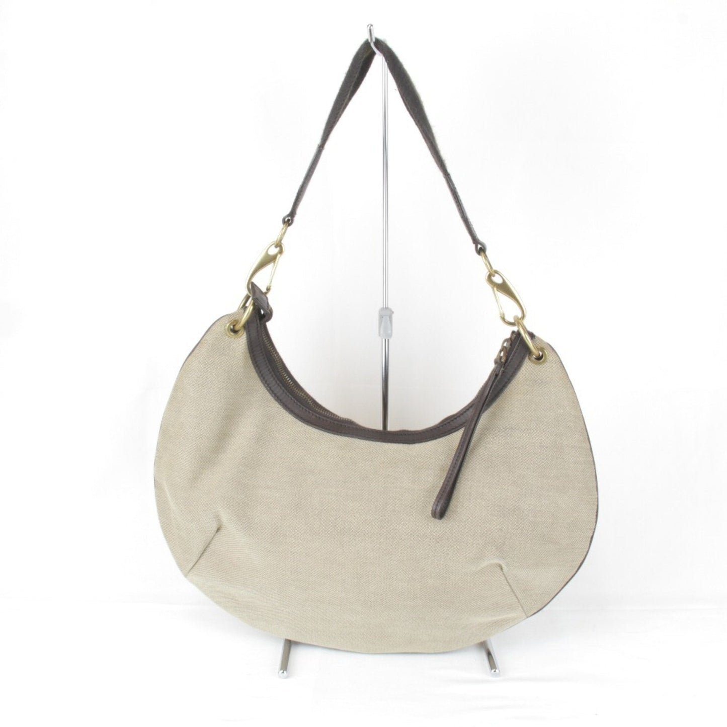 Gucci Khaki Canvas Handbag