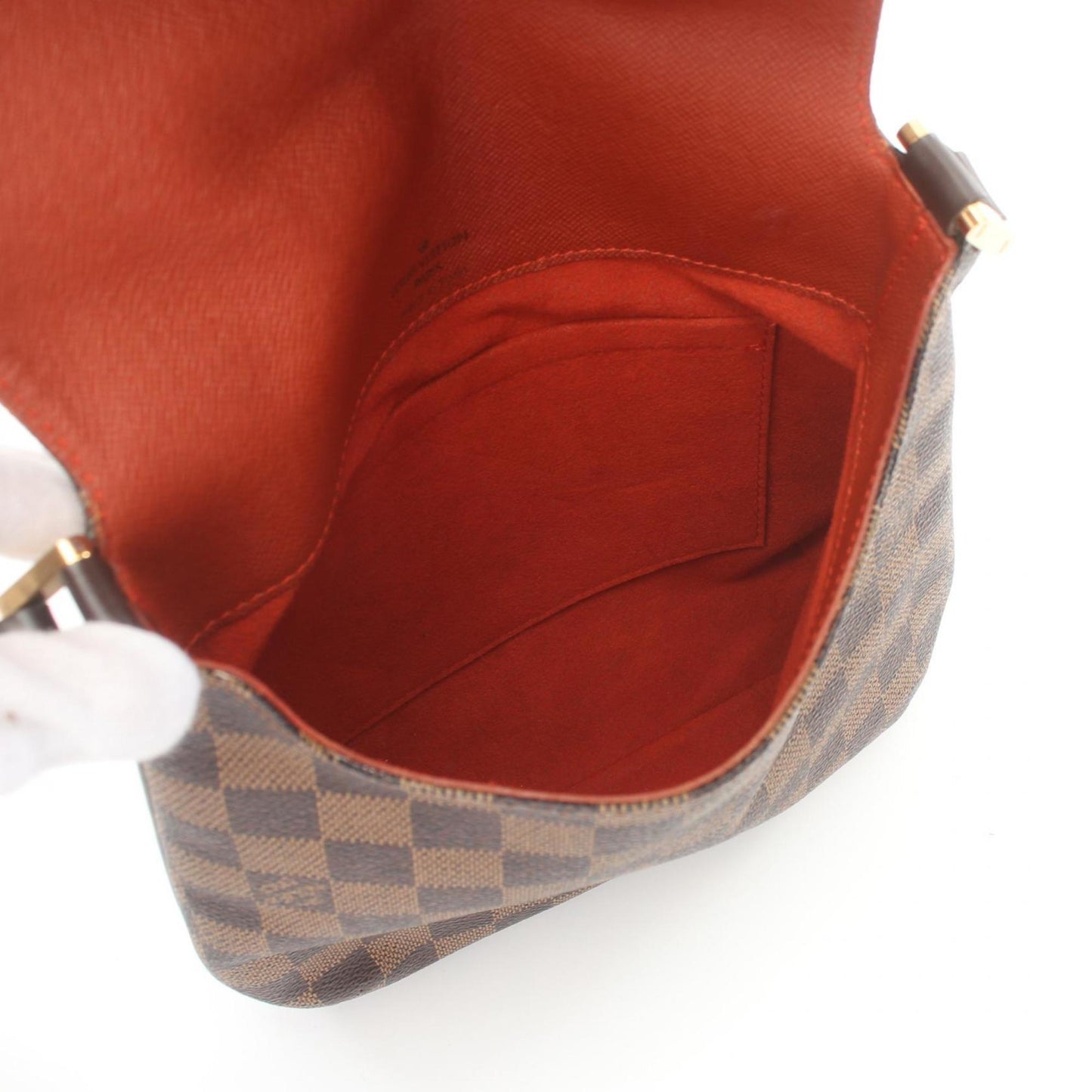 Louis Vuitton Brown Ebene Damier Canvas Leather Shoulder Bag