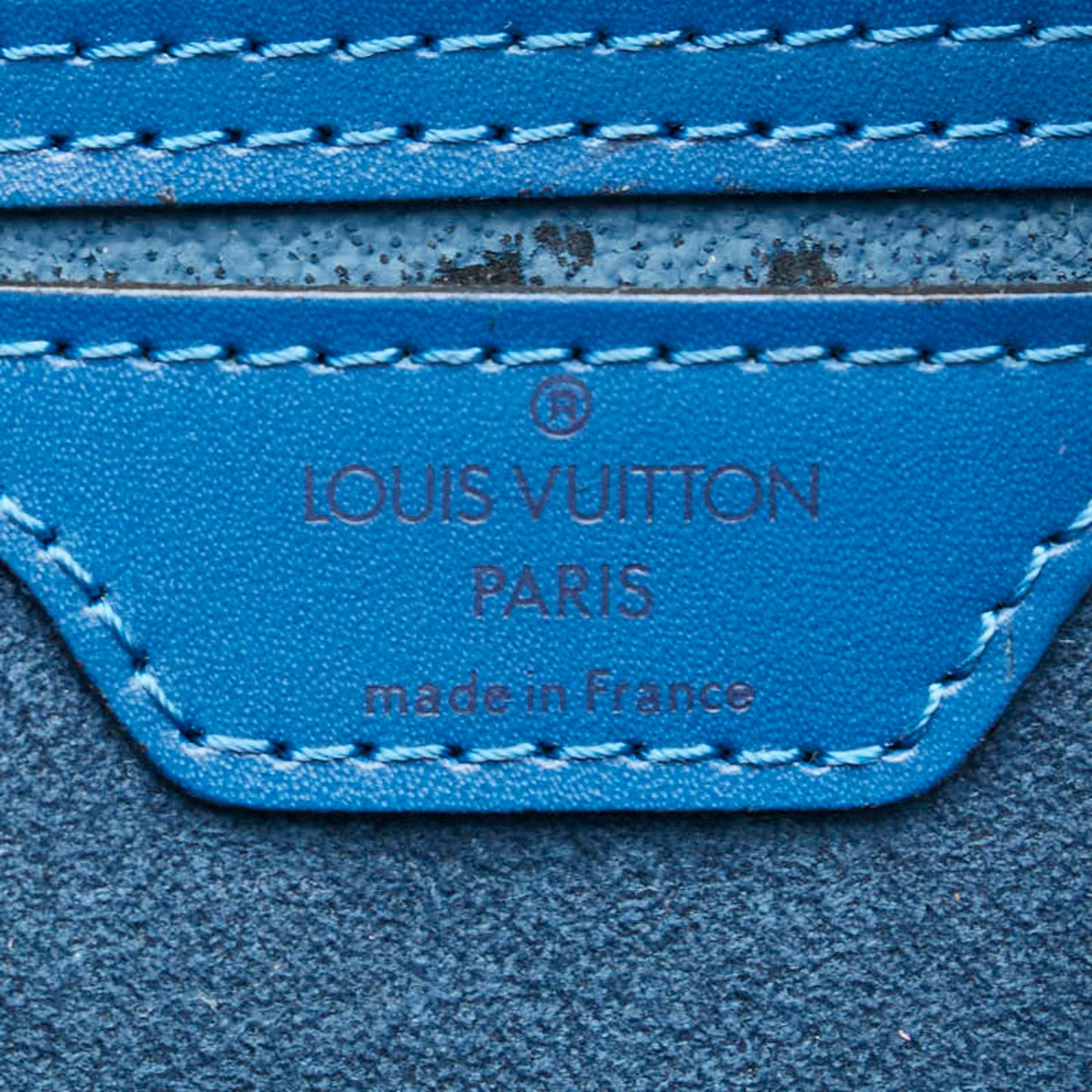 Louis Vuitton Toledo Blue Leather Backpack