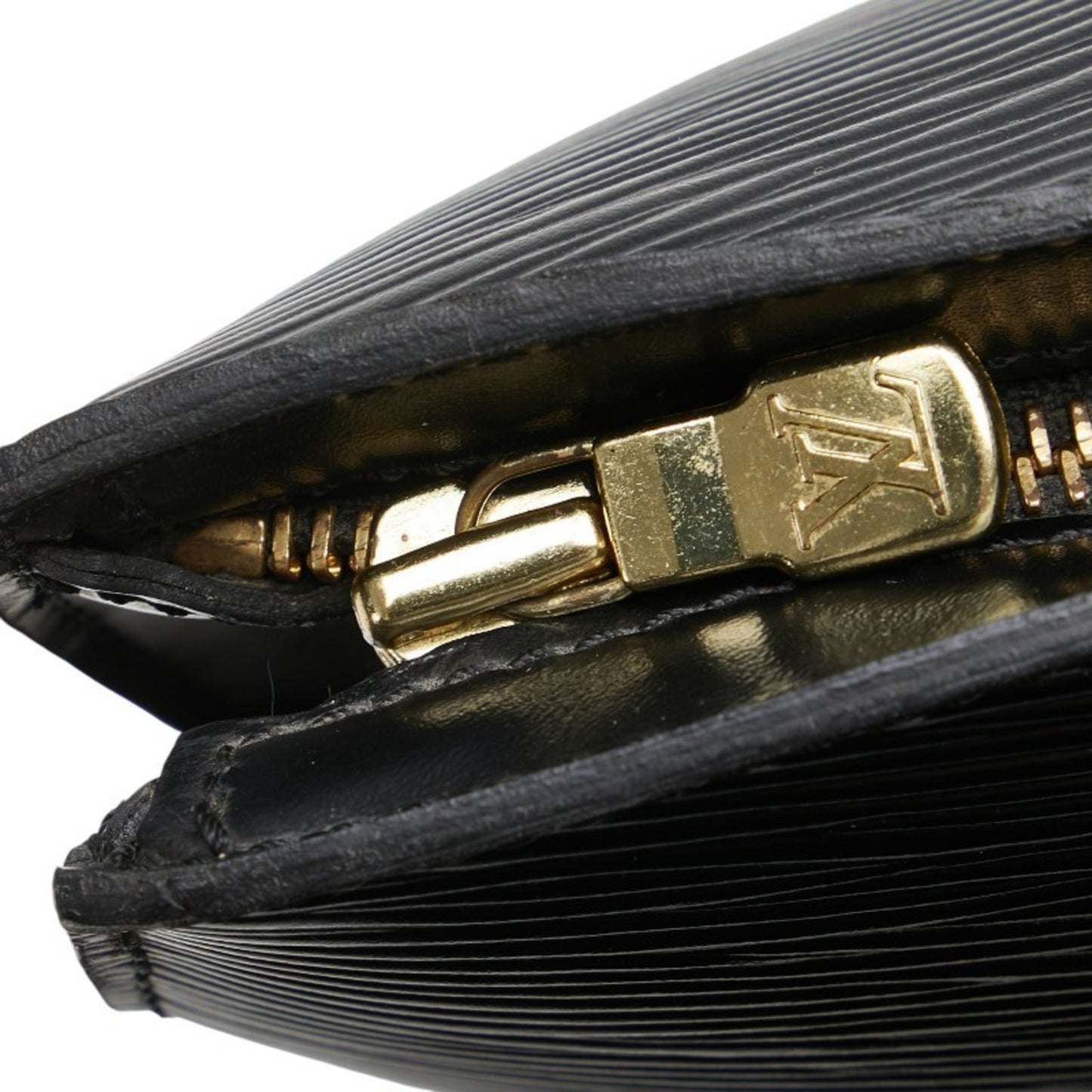 Louis Vuitton Black Noir Leather Shoulder Bag Tote Bag