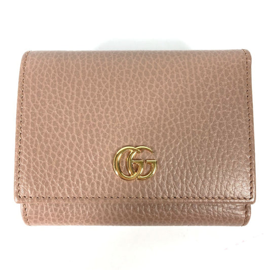 Gucci Beige Leather Wallet (Tri-Fold) ()