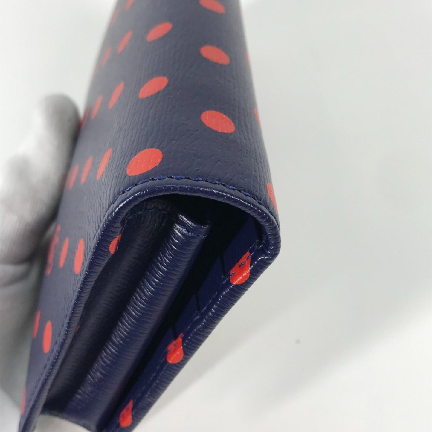 Gucci Navy Leather Long Wallet (Bi-Fold)