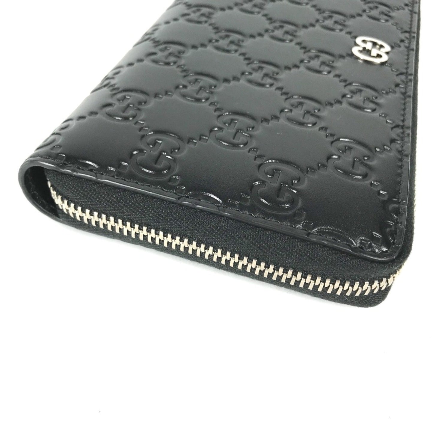 Gucci Black Leather Long Wallet (Bi-Fold)