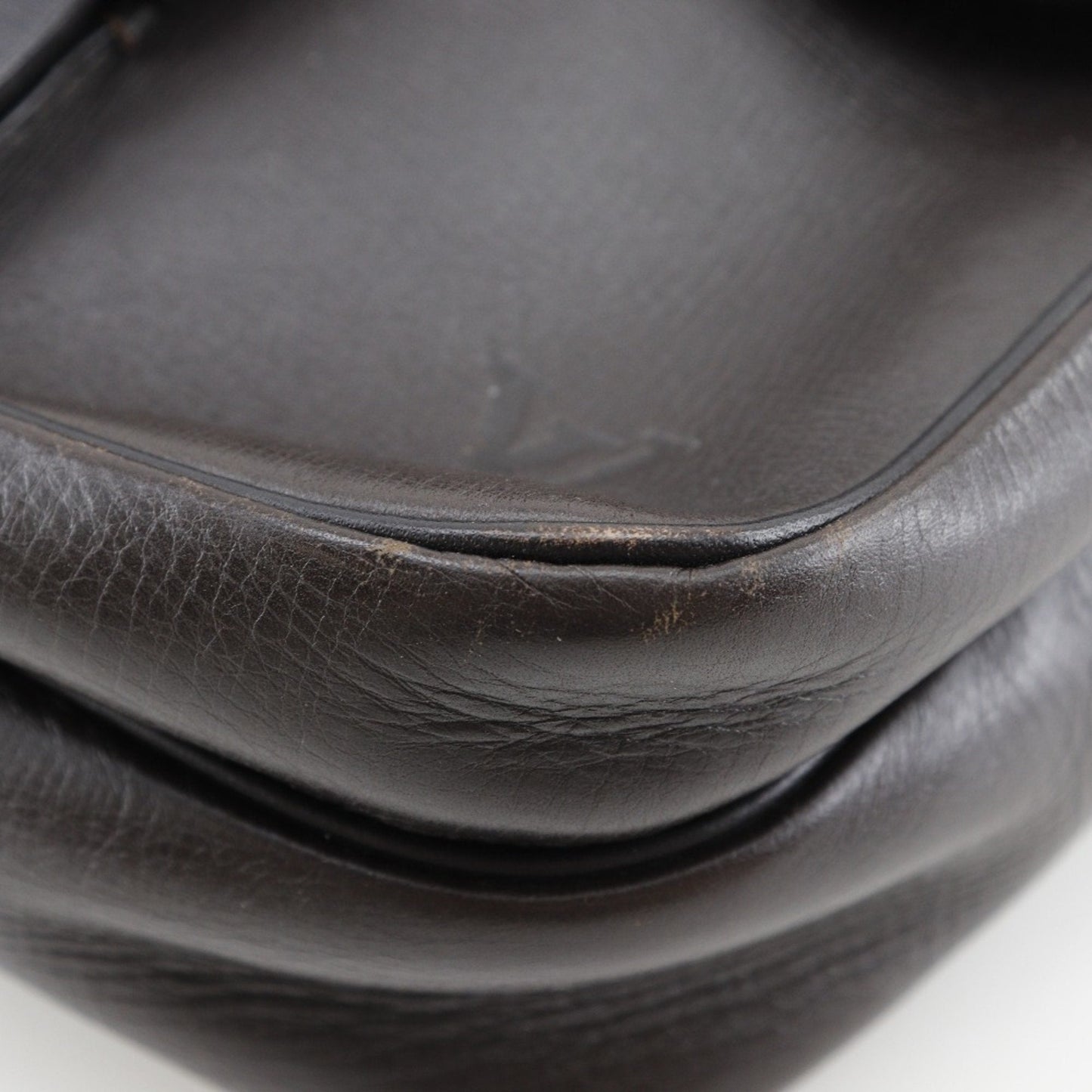 Louis Vuitton Brown Coffee Leather Shoulder Bag