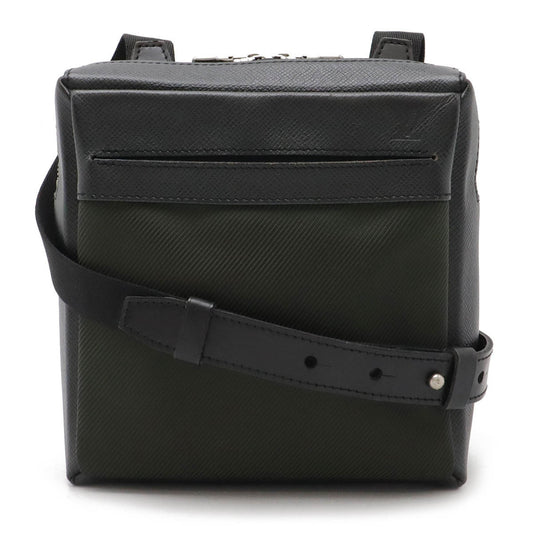 Louis Vuitton Ardoise Black Canvas Leather Shoulder Bag ()