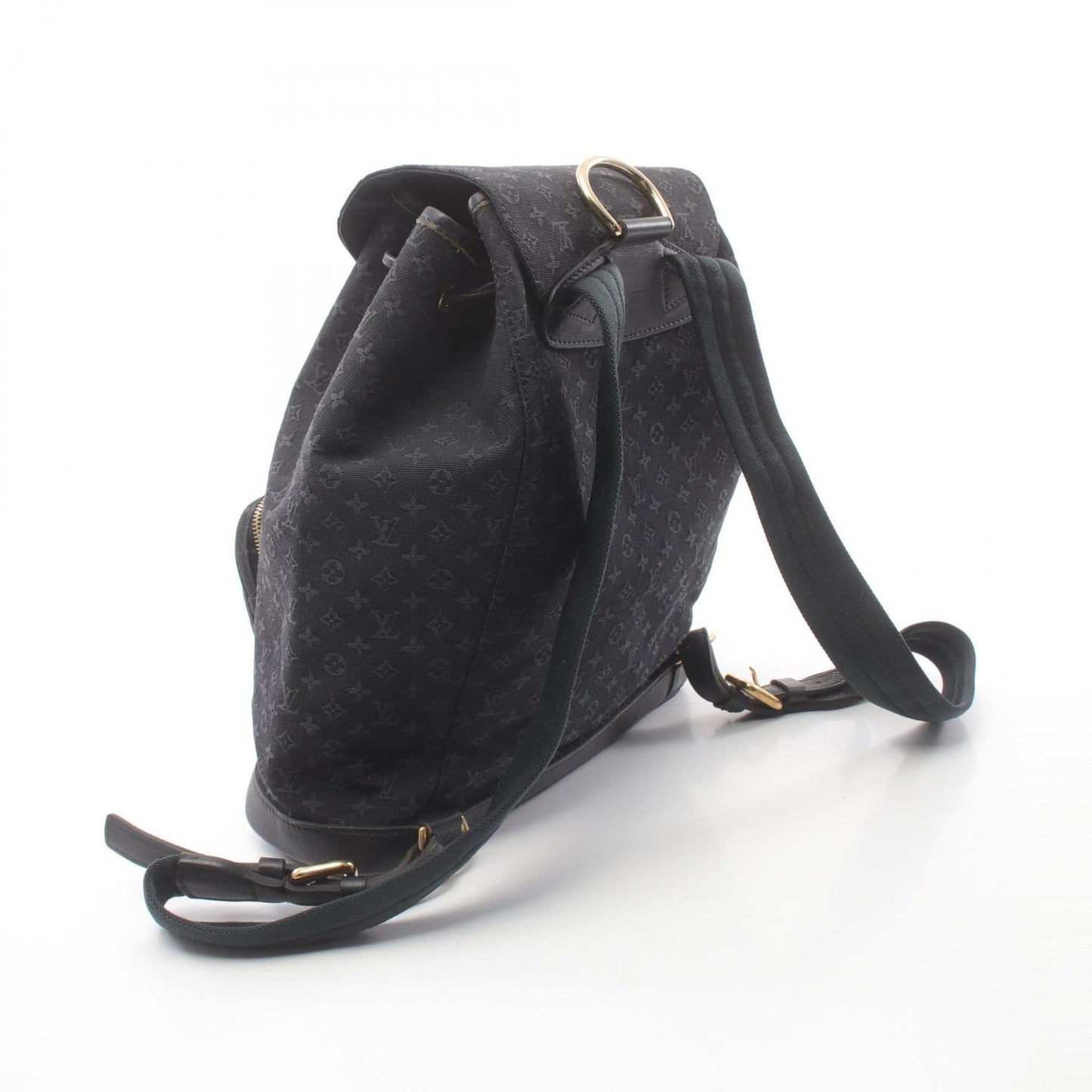Louis Vuitton Navy Canvas Leather Backpack