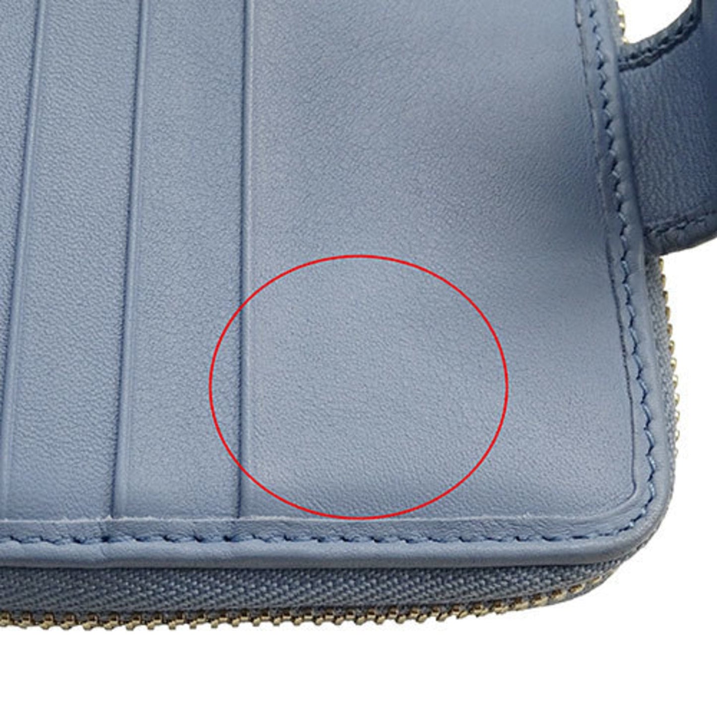 Gucci Light Blue Leather Wallet (Bi-Fold)
