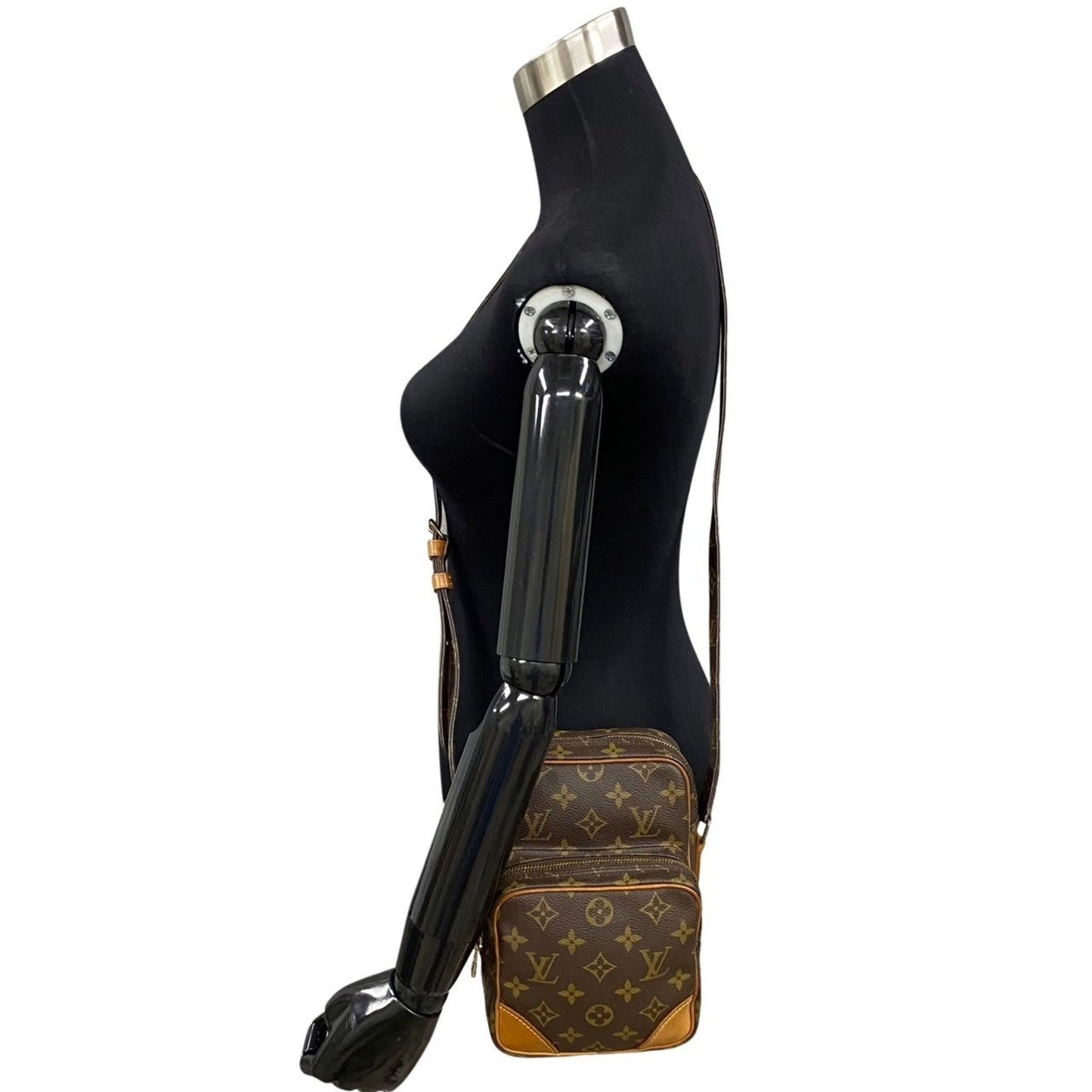 Louis Vuitton Monogram Brown Leather Pvc Shoulder Bag