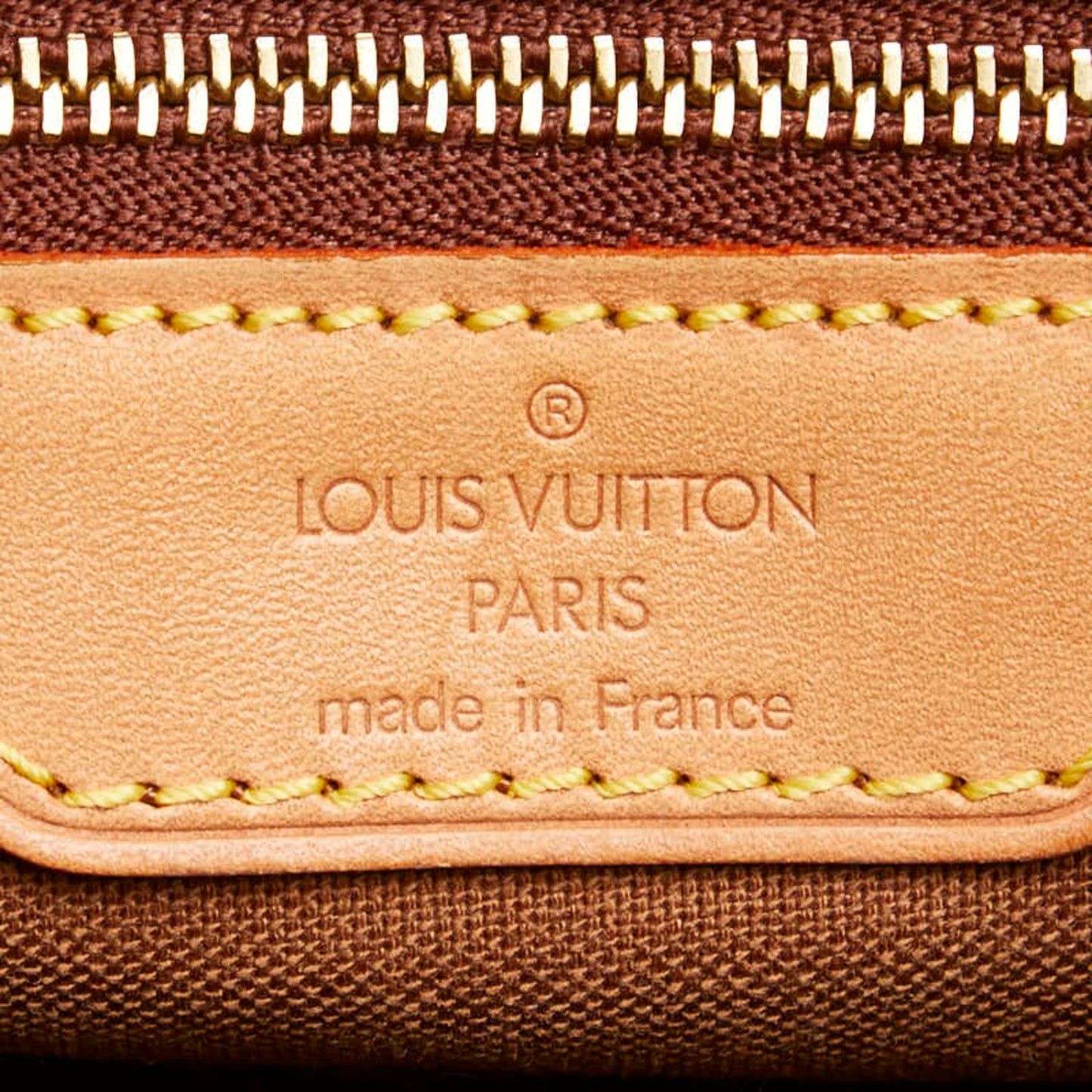 Louis Vuitton Brown Pvc Leather Shoulder Bag Tote Bag