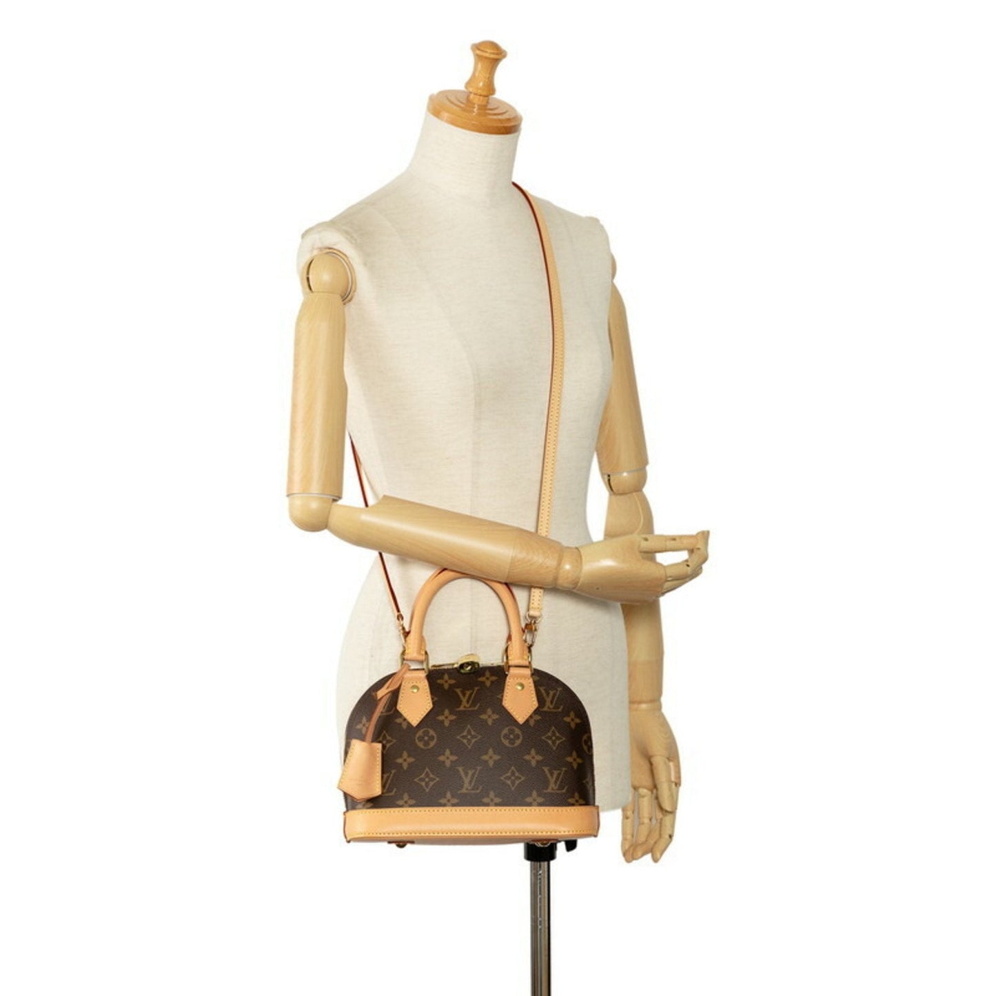 Louis Vuitton Brown Pvc Leather Handbag Shoulder Bag