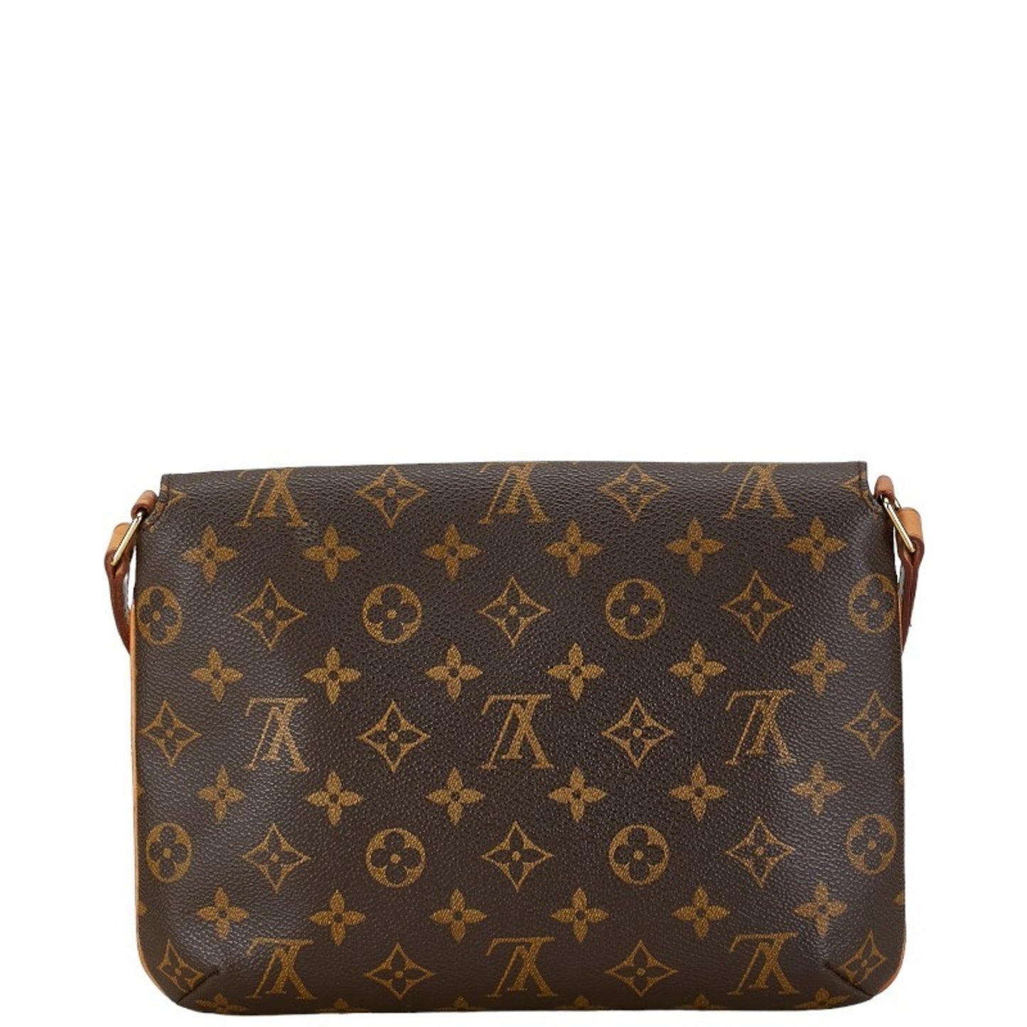 Louis Vuitton Brown Pvc Leather Handbag Shoulder Bag