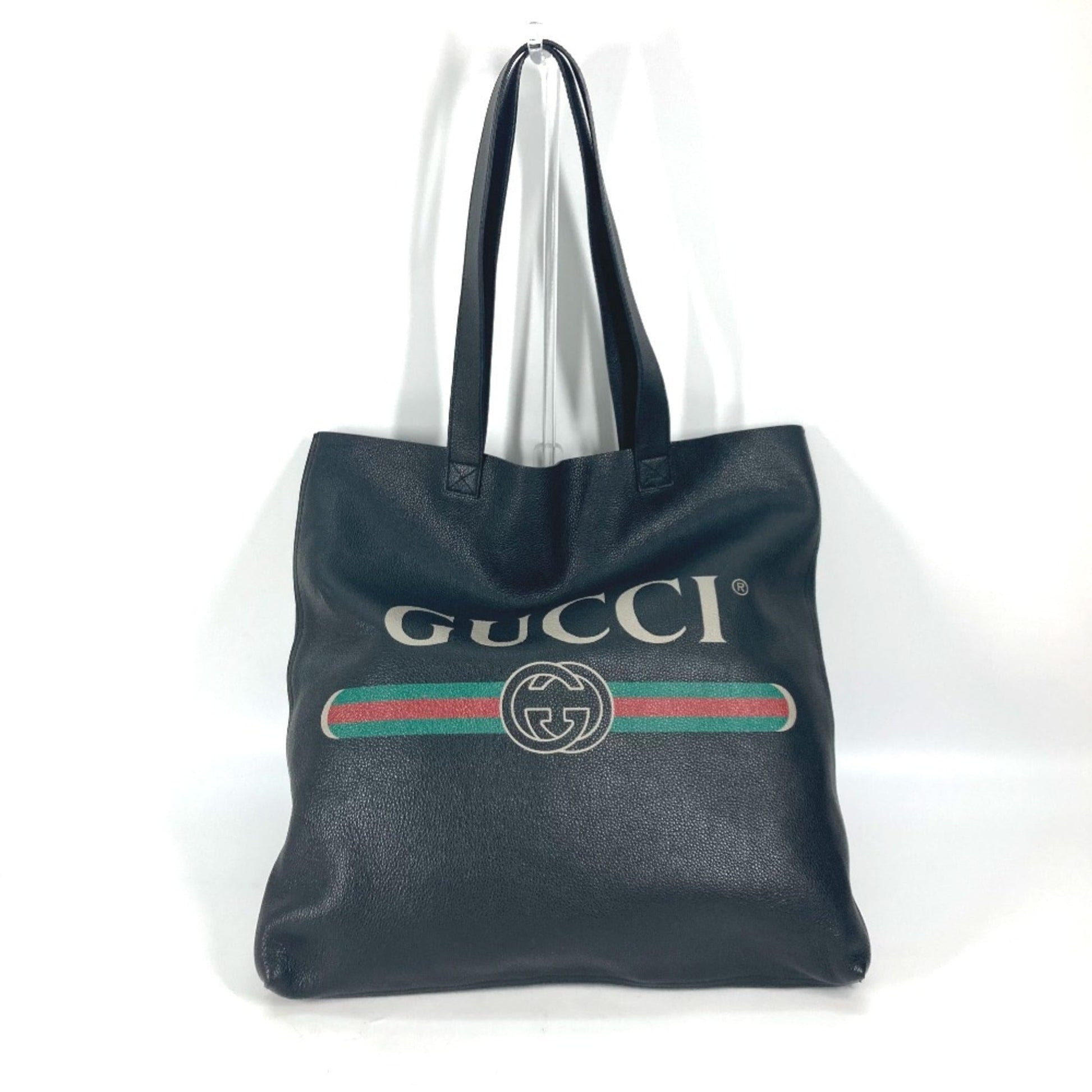 Gucci Black Leather Tote Bag ()