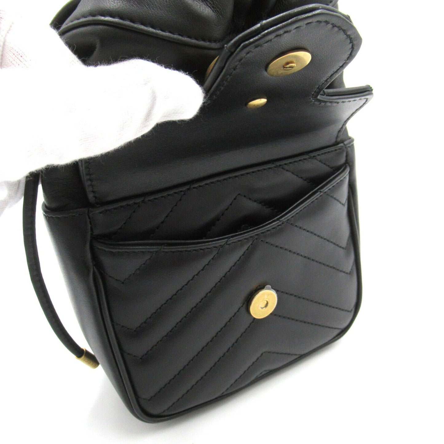 Gucci Black Leather Shoulder Bag