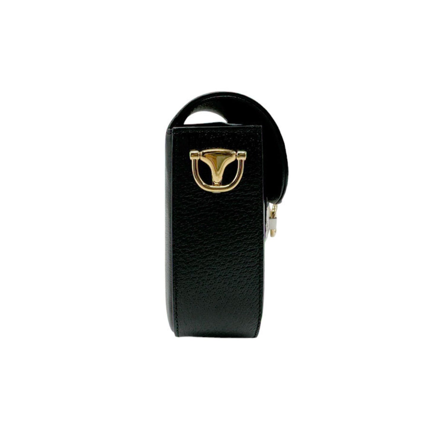 Gucci Black White Leather Shoulder Bag